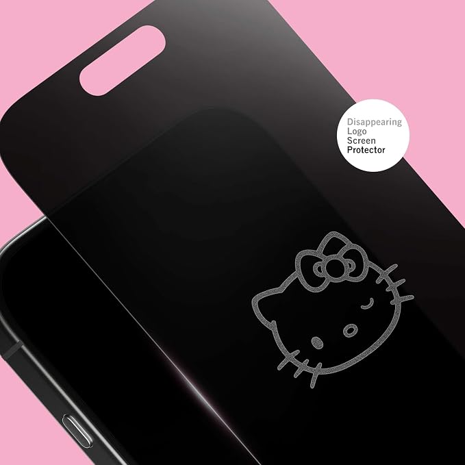 Hello Kitty Balloon Privacy Screen Protector - for iPhone 14 Plus13 Pro Max - with Disappearing Logo - Scratch-Resistant and Easy-to-Install Screen Protectors (Includes Installation Tray)