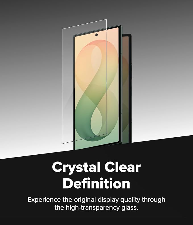 Ringke for Samsung Galaxy A35 5G Screen Protector [Easy Slide 2 Pack] | Easy Installation with Alignment Tool Case Friendly Premium 9H Hardness Tempered Glass