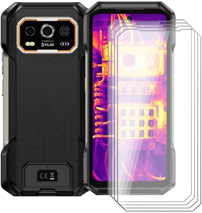 [4 Pack] for Ulefone Armor 27T Pro Screen Protector Tempered Galss HGJTFANY - High Clear [9H Hardness] [Bubble Free] Tempered Glass Protective Film for Ulefone Armor 27T Pro (6.78 Inch)
