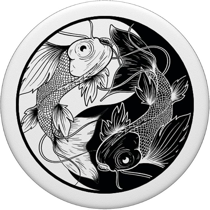 Koi Ying Yang Yin Yang PopSockets Adhesive PopGrip