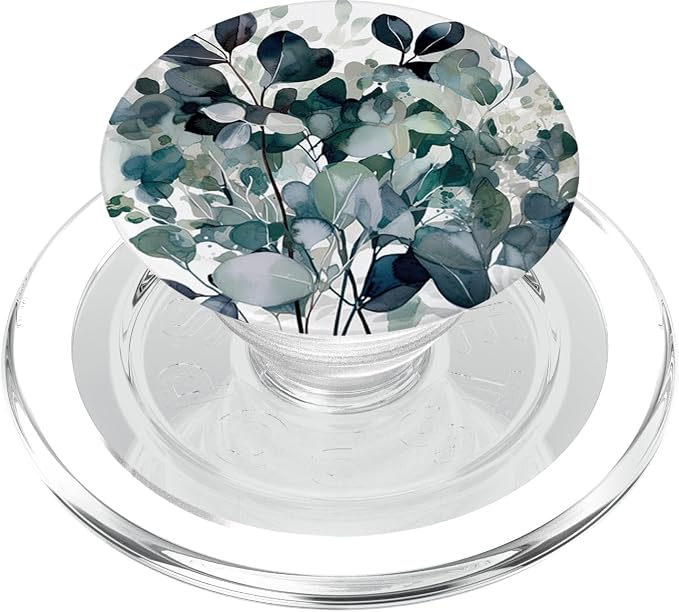 Eucalyptus Floral Flower Green Garden Pattern PopSockets Adhesive PopGrip