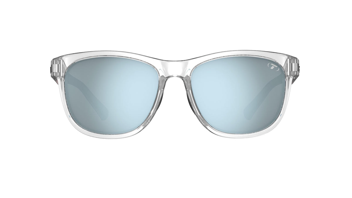Tifosi Optics Swank Sunglasses (Satin Electric Green/Smoke Lens Bright Blue Mirror)