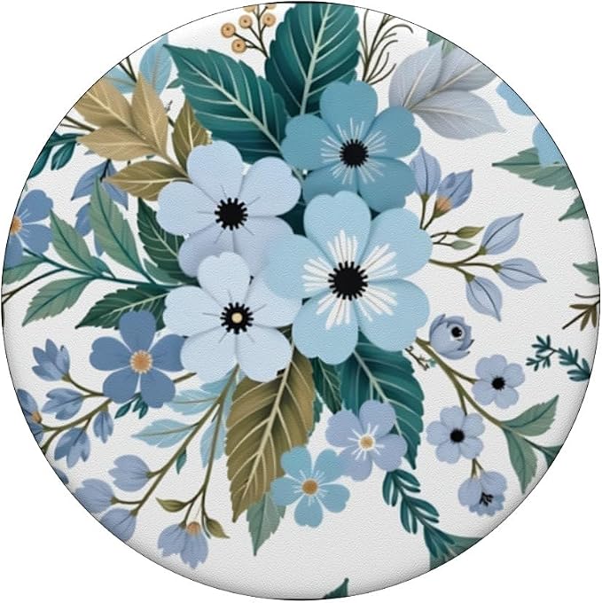 Garden Party Blue PopSockets PopWallet for MagSafe