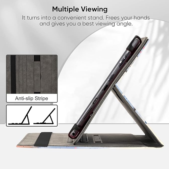 Universal 11 12 Inch Android Tablet Case Slim Fit Standing Cover for 10.9 11 11.5 12 Touchscreen Tablet with Multiple Viewing AnglesBird Tree