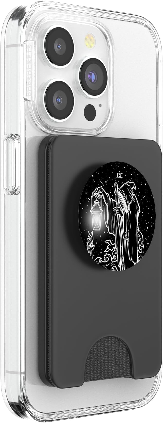 The Hermit Tarot Card Gothic Halloween Grim Reaper Occult PopSockets Adhesive PopGrip