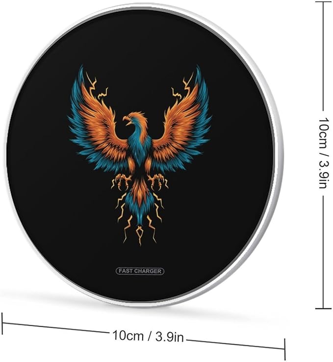 Phoenixes Wireless Charger SlimWireless Charging Pad Anti-Slip Charger Mat for Men Women