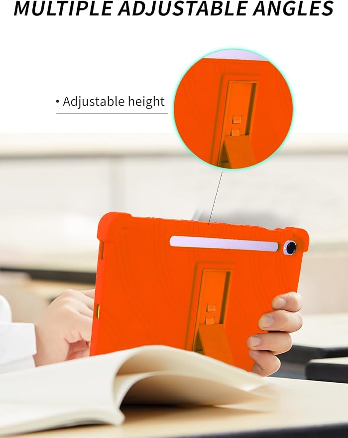 Case for Samsung Galaxy Tab S11 Tablet 11 inchWUNIAK Shock Proof Lightweight Stand Rubber Shell Protective CoverKids Friendly Soft Silicone Adjustable Stand CoverBlue