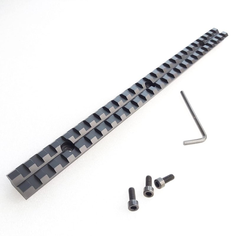 Crotek 10 inch Long Picatinny Rail Mount Aluminum 25 Slot Black