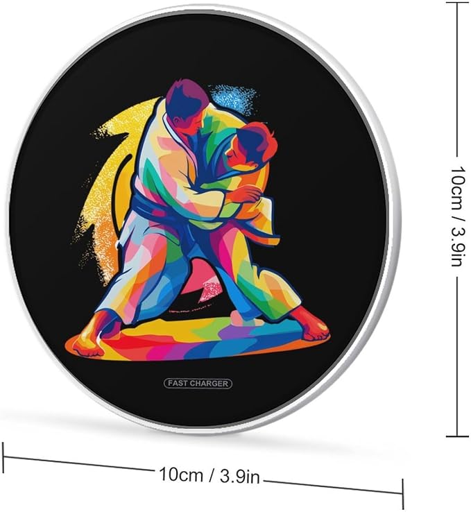 Jiu Jitsu Judo Sports Wireless Charger Portable Charging Pad | LightweightAll Smartphone