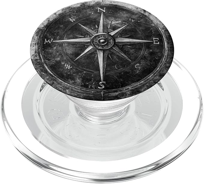 Nautical compass vintage compass PopSockets PopGrip for MagSafe
