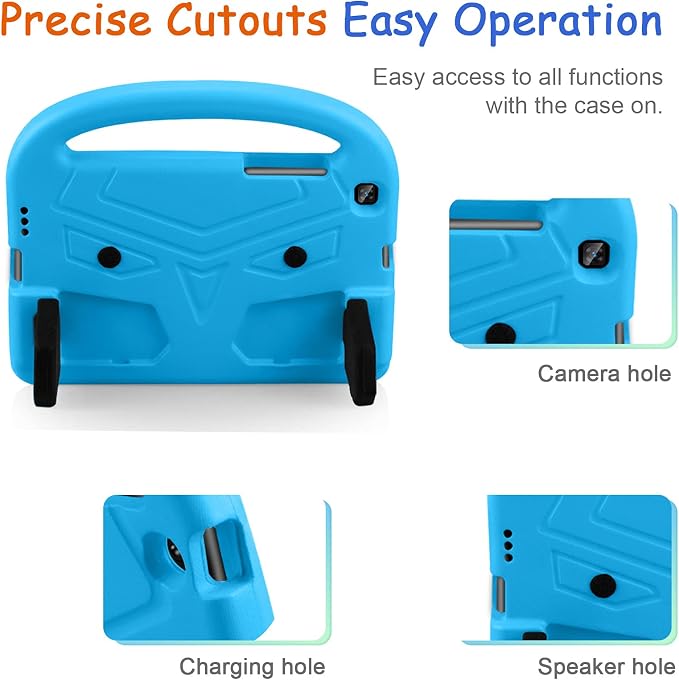 Kids Case for Samsung Galaxy Tab A 8.0 (2019) SM-T290/SM-T295 Techcircle Kid Child Safe Shock Proof EVA Rugged Protective Handle Stand Case for Galaxy Tab A 8.0 SM-T290/SM-T295 Tablet Black