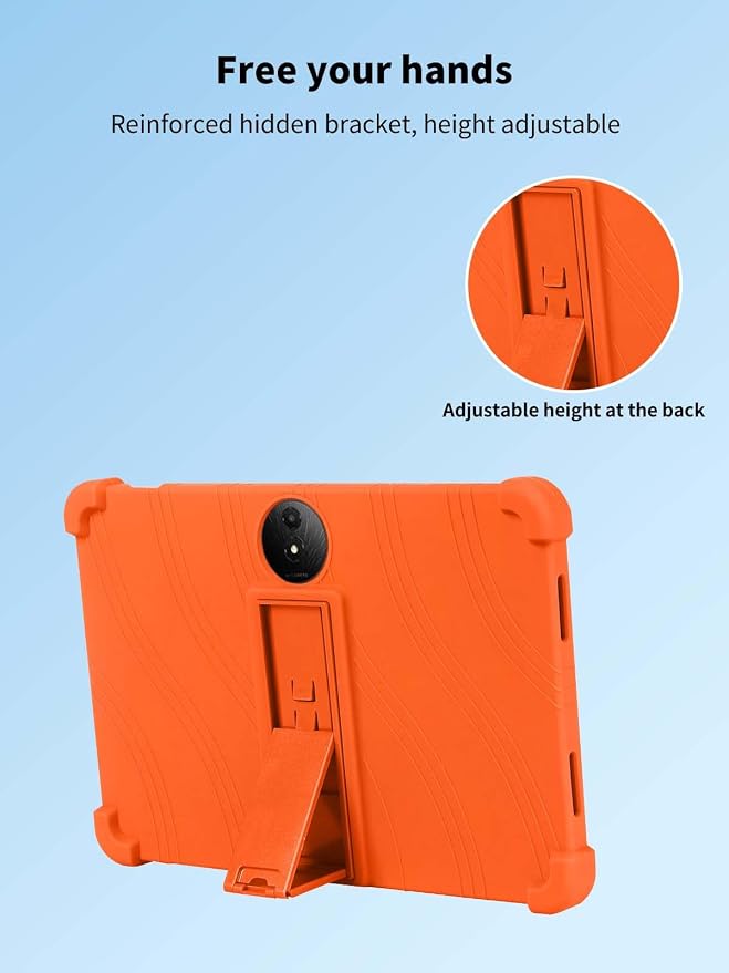 Case for TCL NXTPAPER 11 Plus Tablet 11.5inchNOUKAJU Tablet Protection CaseAdjustable BracketSoft SiliconeSilicone Protection Cover for TCL NXTPAPER 11 Plus(Blue)