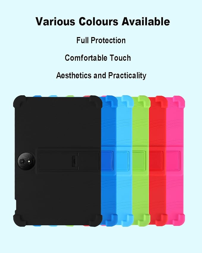 Tablet Case for TCL Nxtpaper 11 Plus Soft Silicone Case with Adjustable Stand Shockproof Protective Cover for TCL Nxtpaper 11 Plus 11.5 inch. (Black)