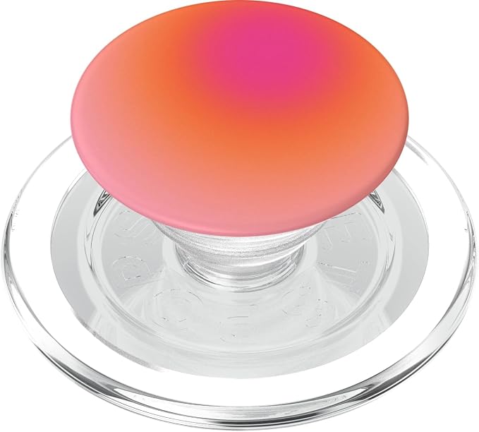 Pink and Orange Gradient Cute Aura Aesthetic PopSockets Adhesive PopGrip