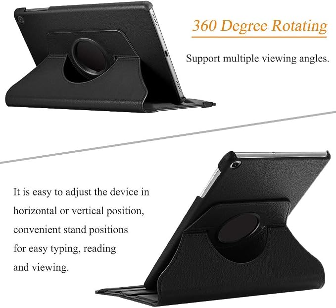 Rotating Case for Galaxy Tab A 8.0 2019 SM-T290/T295 360 Degree Rotating Stand Case Full Protective Cover for Samsung Galaxy Tab A 8.0 Inch 2019 Tablet (Model SM-T290/SM-T295) - Black