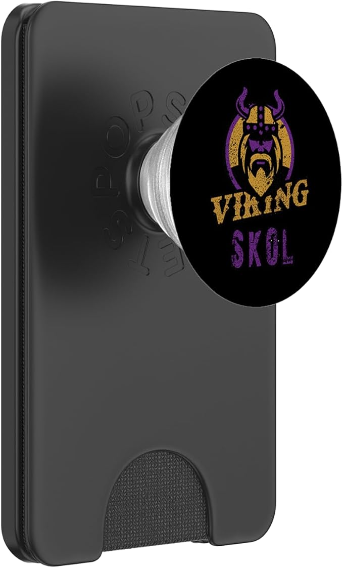 Skol Vikings Scandinavian Warrior Nordic Viking North King PopSockets Adhesive PopGrip