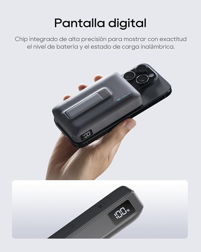 CUKTECH Qi2 Certified 15W Magnetic Power Bank 10000mAh Battery Pack MagSafe Compatible Wireless Portable Charger with 30W USB C Fast Charging for iPhone 17/16/15/14/13/12 (USB-C Cable Included)