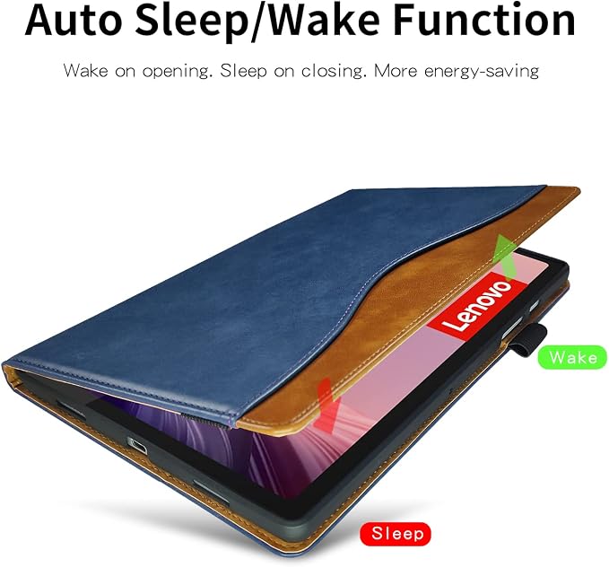 Case for Lenovo Tab M10 Plus (2020 2nd Gen) TB-X606F / TB-X606X 10.3 Multi-Angle Cover Built in Pocket PU Leather Stand Case with Multi-Angle Stand Card Holder for Lenovo M10 Plus 10.3 inch