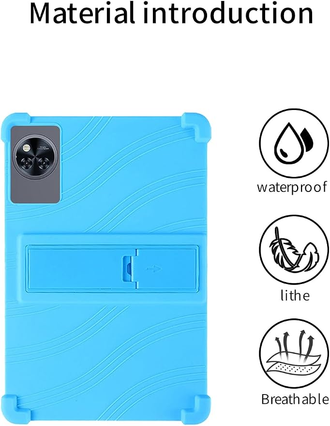 for DOOGEE Tab A9 pro+ Tablet 10.92 inch Tablet CaseBOVUGAC Soft Silicone Adjustable Stand Shockproof Kids Friendly for DOOGEE Tab A9 pro Plus 10.92 Tablet(Black)