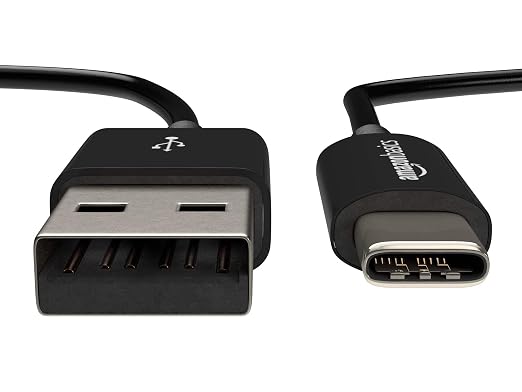 Amazon Basics USB-C to USB-A 2.0 Male Cable - 3 feet (0.9 meters) - Black 24 Pack of 5 120 count total Black