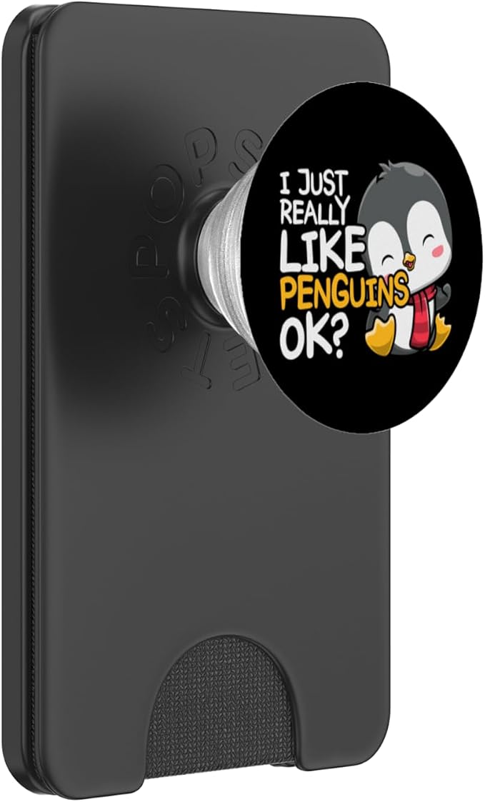 Zoo Keeper Antarctic Animal Lover Kids Gift Cute Penguin PopSockets Adhesive PopGrip