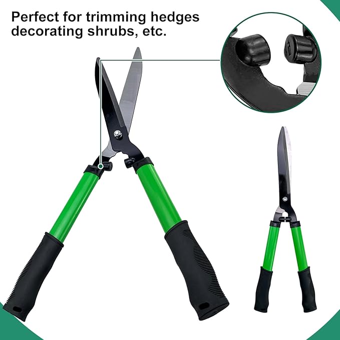 iMeshbean 3 Pieces Garden Tools Set Lopper & Pruning Shear & Tree Trimmer Pruner Ideal for Indoor & Outdoor Gardening, Branch Cutting & Plant Trimming