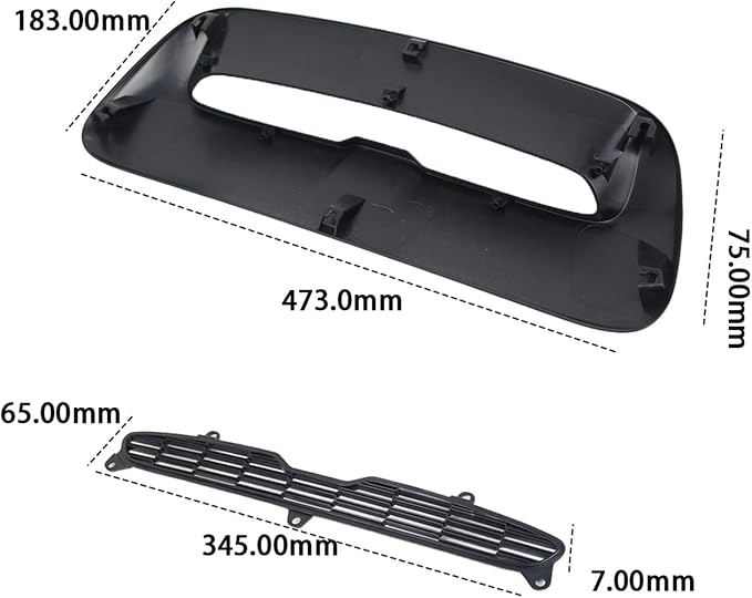 Car Front Air Intake Vent Scoop Car Air Flow Intake Hood Compatible