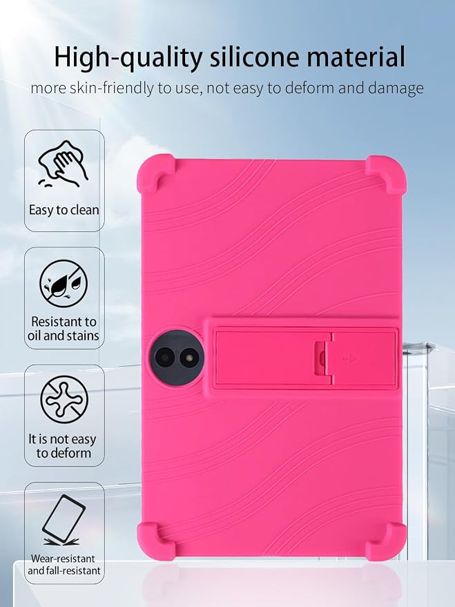 for TCL NXTPAPER 11 Plus Android 15 Gaming Tablet11.5 2.5K Ultra Clear Display Tablet Model CaseSoft Silicone Adjustable Stand Cover Lightweight Kids FriendlyBlack.