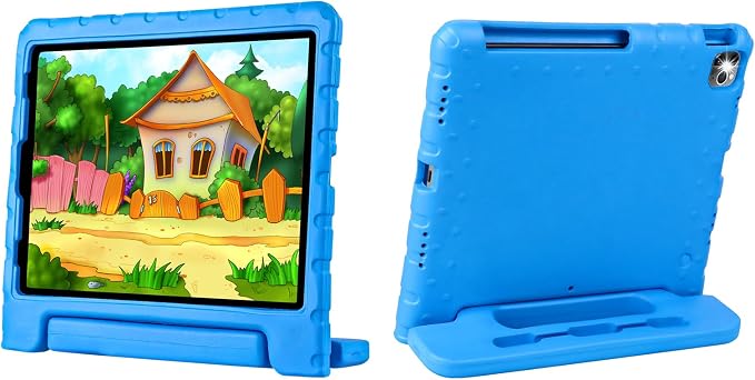 Case for iPad Pro 12.9 Case 2022/2021/2020/2018 with Pencil Holder &amp Hadle Stand Super Protection Kids Proof Cover for iPad Pro 12.9 inch 3rd/4th/5th/6th Generation Black