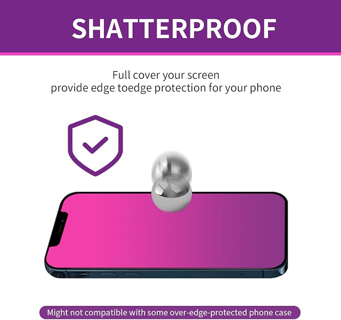 Gradient for iPhone 17 Pro Max Privacy Screen Protector[Auto-Installation] | 2 pack for iPhone17ProMax 6.9inch Tempered Glass Anti Spy Anti Blue Light Eye Protection HD Clear Anti-Scratch No Bubble