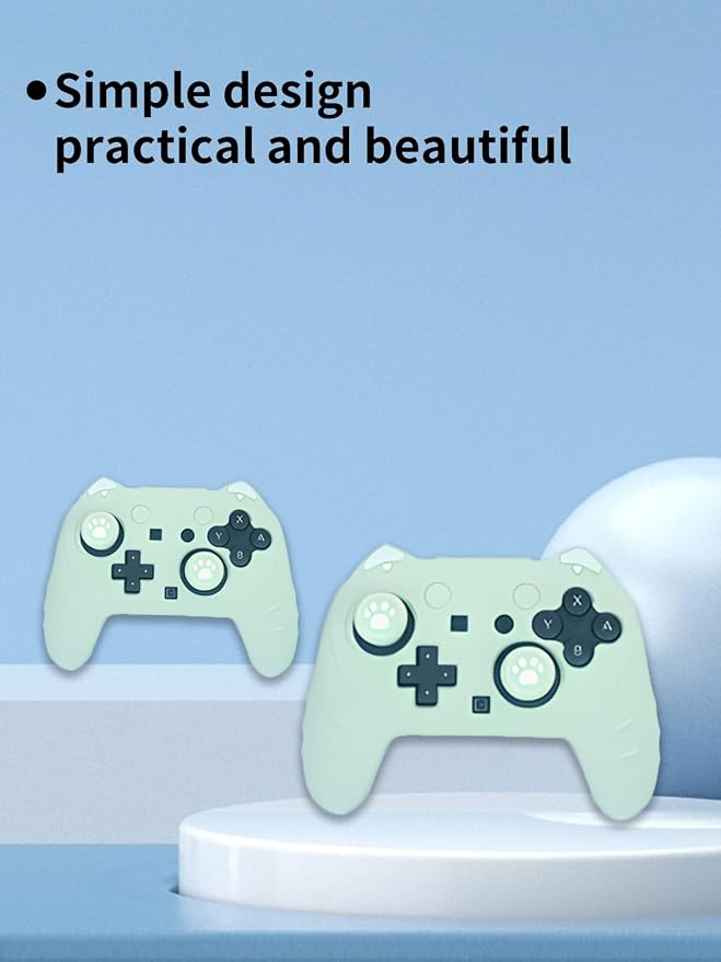 Case for Nintendo Switch 2 Pro ControllerUYRUREL Premium Sillence MaterialShock-Absorbing and Anti Drop Protection Soft Shellwith Stickers and Thumb GripsBlack.