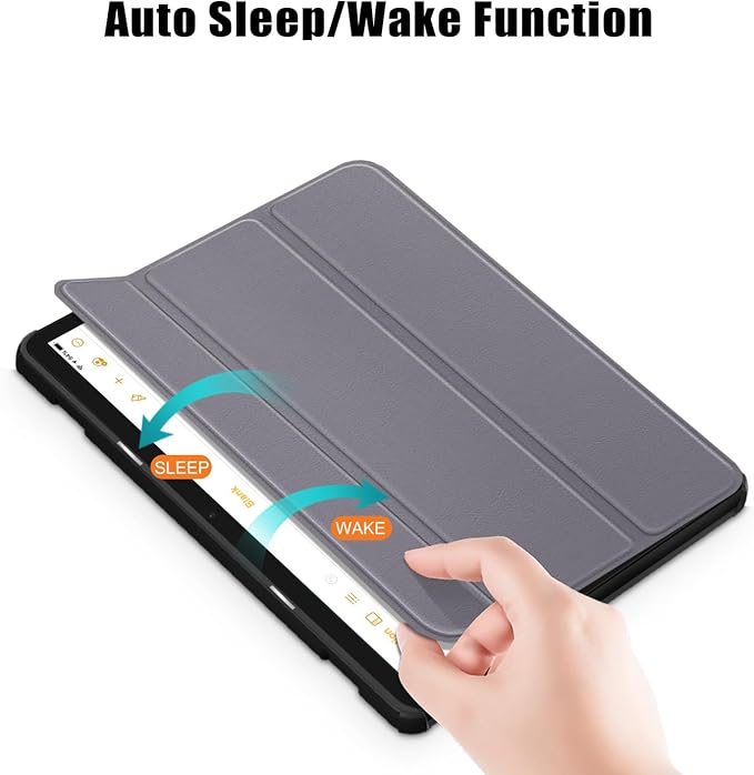 Slim Case for Amazon Fire Max 11 Tablet (13th Generation 2023 Release) Trifold Lightweight Hard Shell PU Leather Stand Folio Protective Cover with Auto Wake/Sleep Colored Graffiti Doodle