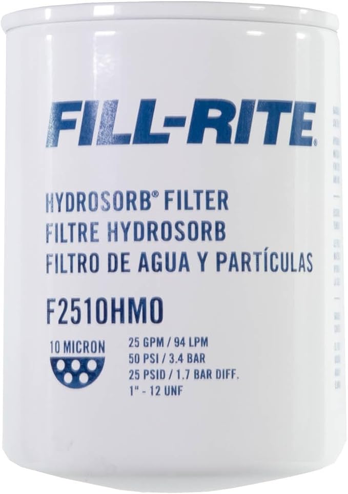 Fill-Rite F2510HM0 10-Micron Water Detecting Fuel Filter – 25 GPM Diesel