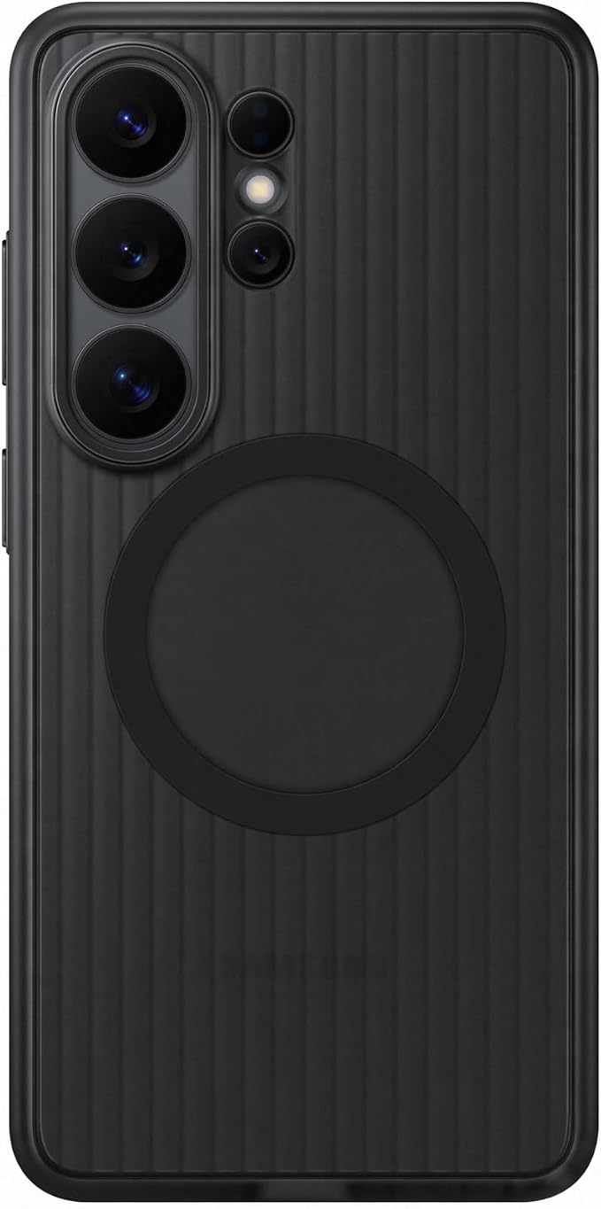 Samsung Galaxy S26 Rugged Magnet Phone Case Scratch Resistant Raised Edges Comfortable Safe Grip Black