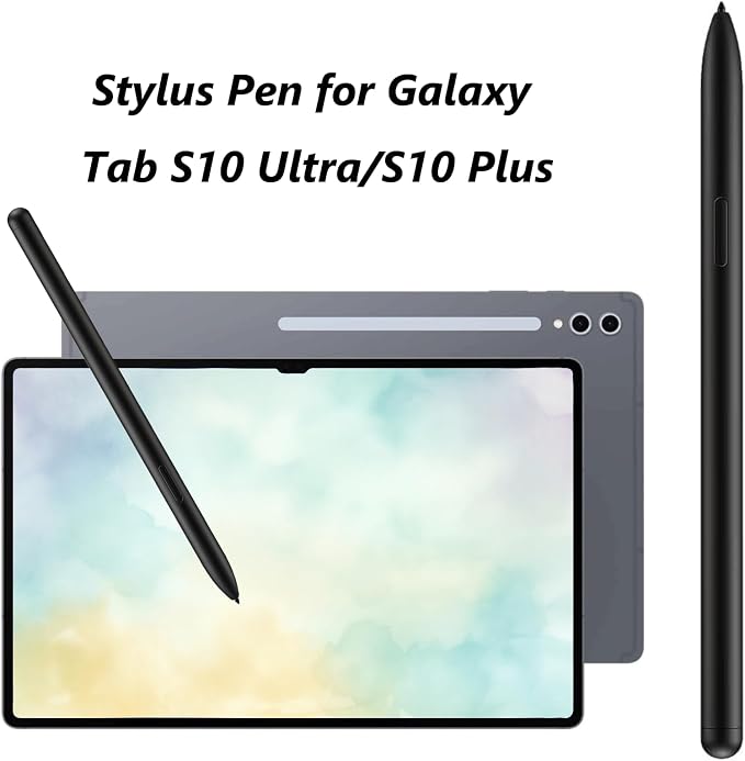 2 Pack Galaxy Tab S10 Ultra S Pen for Samsung Galaxy Tab S10 Ultra/S10 Plus/S10 Lite Stylus Pen Replacement for Galaxy Tab S10 Plus/S10 Ultra/S10 Lite All Versions S Pen (Black)