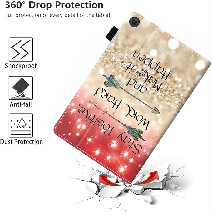 Case for Amazon Fire HD 10 Tablet (9th/7th Gen 2019/2017 Release) Premium PU Leather Cover with Auto Sleep Wake Feature Folio Case for Fire 10.1 Tablet Bible Verse Jeremiah 29:11
