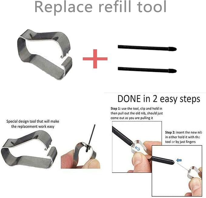 Galaxy Z Fold 4/3/5 S Pen Fold Edition for Samsung Galaxy Z Fold 3/4/5 Stylus PenEJ-PF946BBEGUSwith Replacement Tips/Nibs(Black)