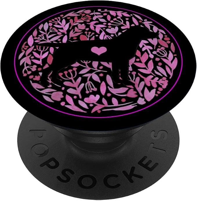 Lab Dog Gift Labrador Mom Black Chocolate Yellow Lab Pink PopSockets Adhesive PopGrip