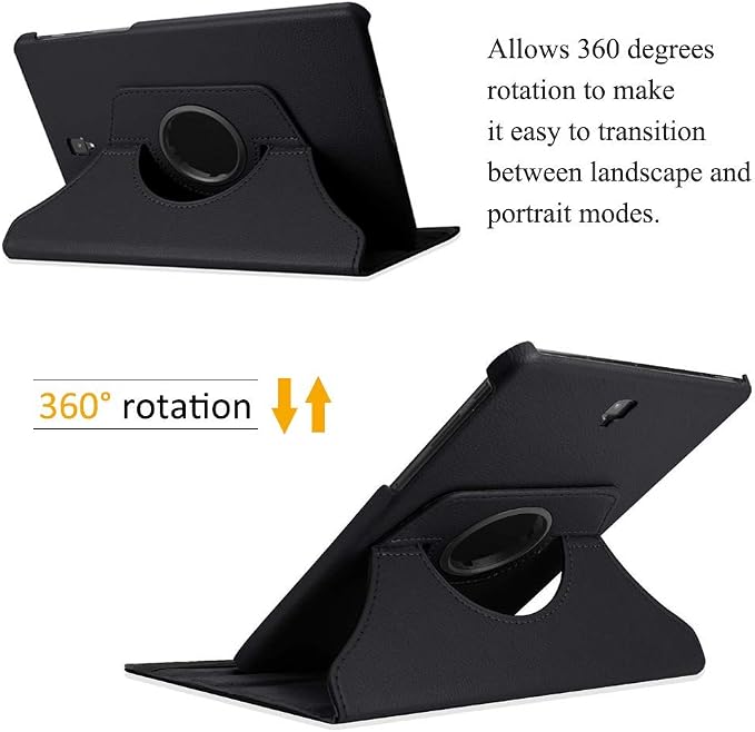 Case for Galaxy Tab A 8.0 2017 Old Model 360 Degree Rotating Case Cover for Samsung Galaxy Tab A 8.0 Inch 2017 Release (SM-T380/SM-T385) - Black