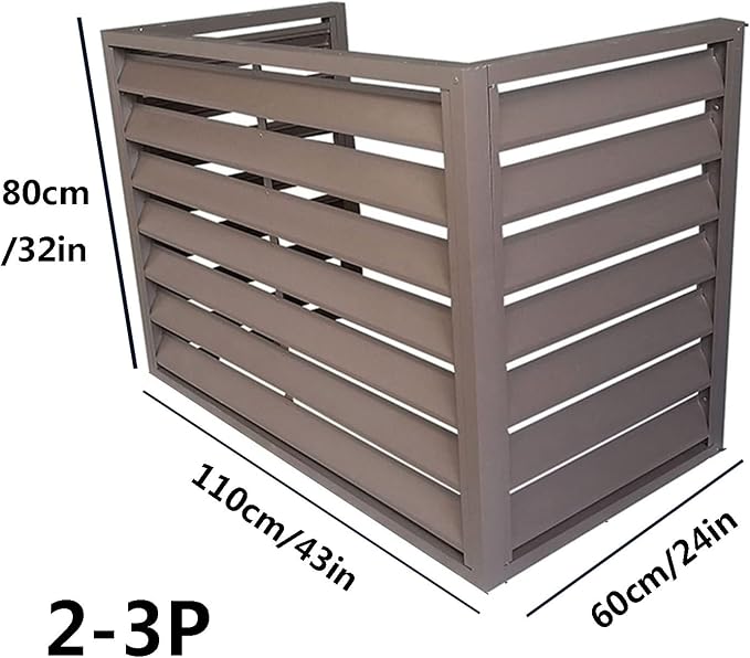 Aluminum Outdoor Condenser Protective Cover, freestanding Enclosure to Cover
