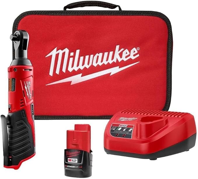 Milwaukee 2457-21 3/8-in Cordless M12 Lithium-Ion Ratchet Kit