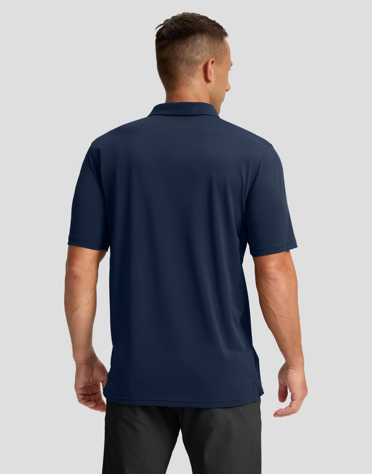 Men's Golf Polo Shirts Dry Fit Short Sleeve Shirt, Navy, S