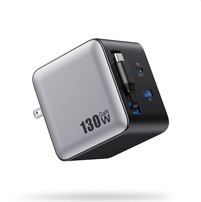 150W USB C Charger BlockGaN III Compact Foldable Wall Charger 3 Port Fast Charging StationPD QC PPS Portable USB C Hub 100W Laptop Adapter for MacBook Pro/AiriPadiPhone 17/ProGalaxy S24Dell etc