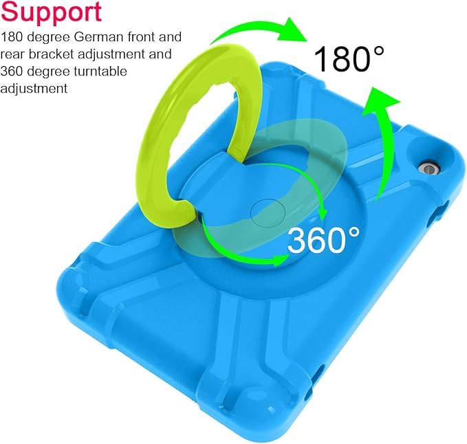AKABEILA Compatible with Amazon Fire HD 8 2020/2022 Tablet Case，Rugged Kids Case with Stand Lightweight Shockproof Kids Friendly Tablet Cover Black