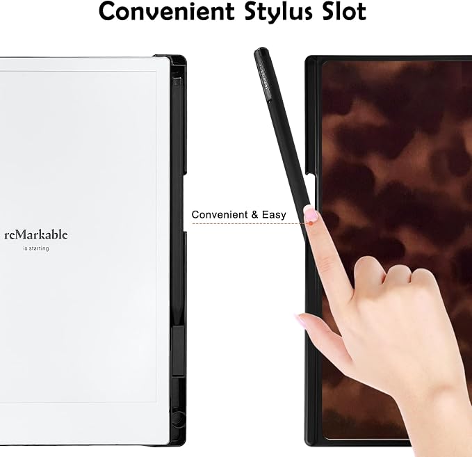Case for Remarkable 2 Paper Tablet 10.3 2020 ReleasedLightweight and Hard Back Shell Protective Book Folio Cover with Built-in Pen HolderComes with Remarkable 2 Pen Tips.