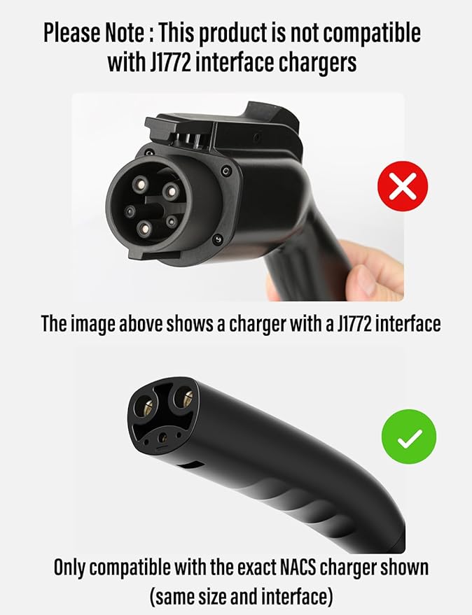BMZX for Tesla Charger Holder Charging Cable Organizer with Charger Slot for Tesla Motors Wall Mount Connector Bracket Adapter Fit for Model 3/Y/S/X