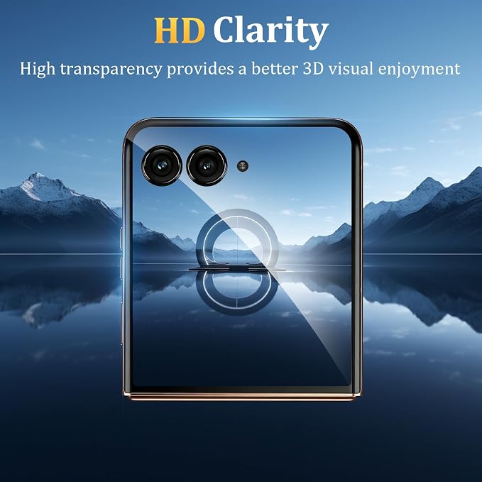 3+3 Pack for Motorola Razr+ 2024/2025 Front Privacy Screen Protector + Camera Protector3D Curved Full Cover Tempered Glass[Anti-Spy] Bubble Free Screen Protector for Razr 60 Pro/ 50 Ultra