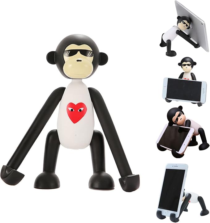 Cute Desk Accessory Funny Desk Decor - Adjustable Phone Holder for Smartphones &amp Tablets (Green)