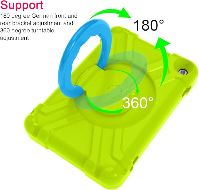 AKABEILA Compatible with Amazon Fire HD 8 2020/2022 Tablet Case，Rugged Kids Case with Stand Lightweight Shockproof Kids Friendly Tablet Cover Black