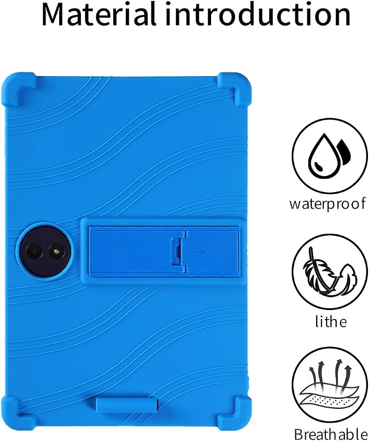 for TCL TAB A1 Plus 12.2 Inch Tablet CaseBOVUGAC Adjustable Stand Shockproof Easy Installation Slim and Lightweight Premium Silicone Protective Shell for TCL TABA1 Plus 12 Case Cover.(Black)
